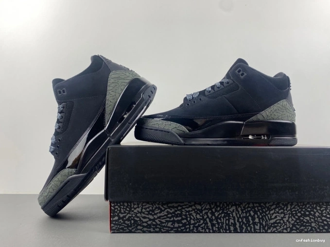 Retro CK9246-168 Jordan Air 3 Black Cat 1024